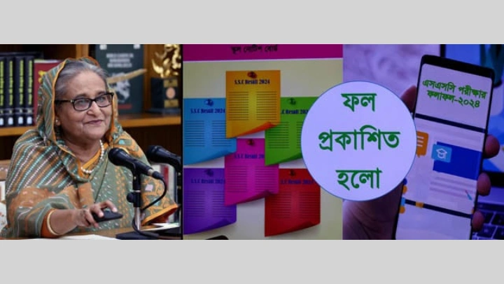 Prime Minister Sheikh Hasina unveils SSC, equivalent results-2024