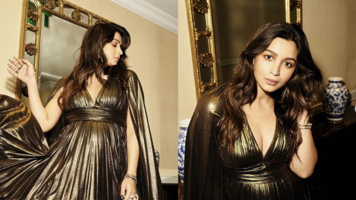 No Mom-To-Be Is As Glam Right Now As Alia Bhatt In A Metallic Gold Gown With Her Baby Bump On Display For Time 100 Impact Awards 2022