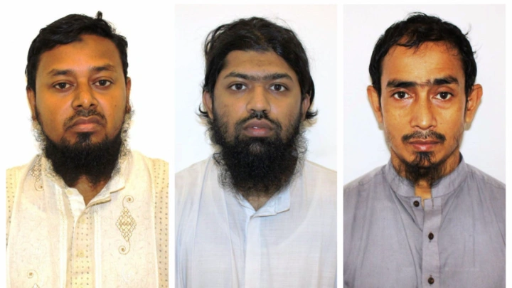 From left: Rony Mia, Abu Sayeed Sher Mohammad, Abdul Hani. Photo: Collected