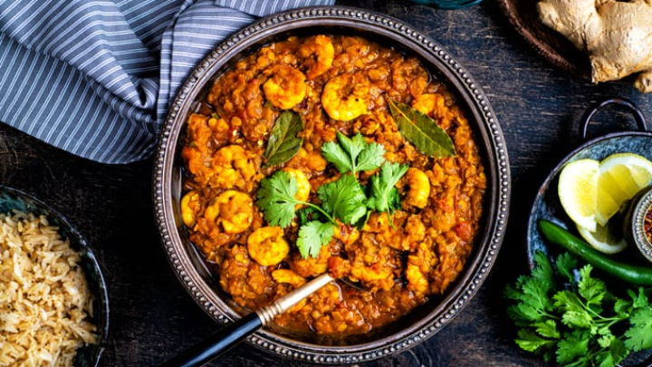 prawn & lentil curry recipe