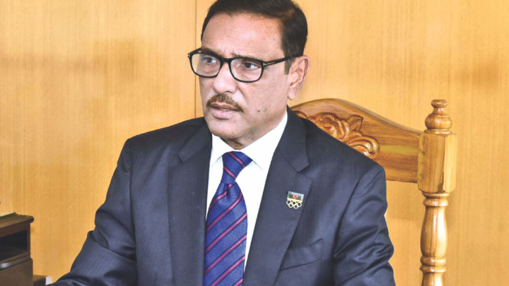 Obaidul Quader greets PM for Padma Bridge construction with own finance