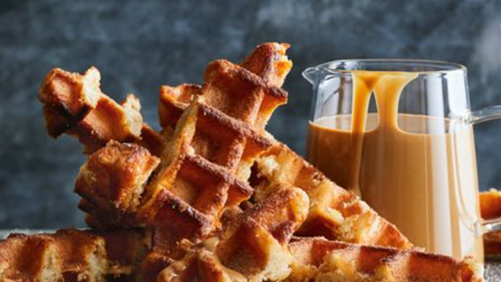 Cheat’s waffle churros with cappuccino custard recipe