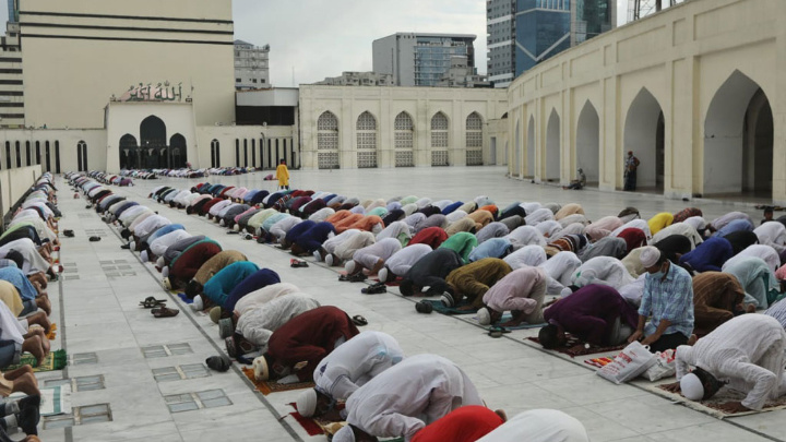 Five Eid congregations at Baitul Mukarram