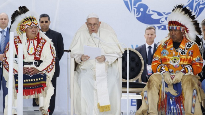 Pope apologizes for 'evil' of Indigenous abuse in Canada