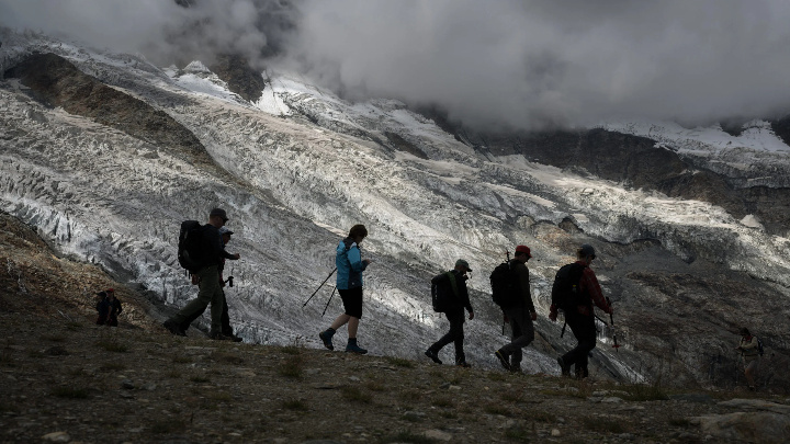 Mountain melt shutters classic Alpine routes