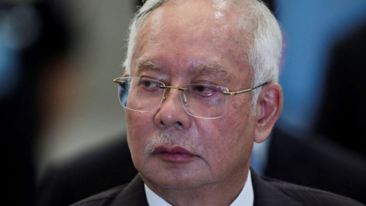Former Malaysian Prime Minister Najib Razak speaks during a news conference at the Federal Court in Putrajaya, Malaysia on August 18, 2022. Photo: REUTERS/Hasnoor Hussain/File Photo