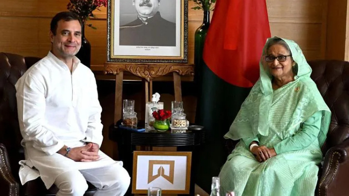 Rahul Gandhi Meets Bangladesh Prime Minister Sheikh Hasina In New Delhi