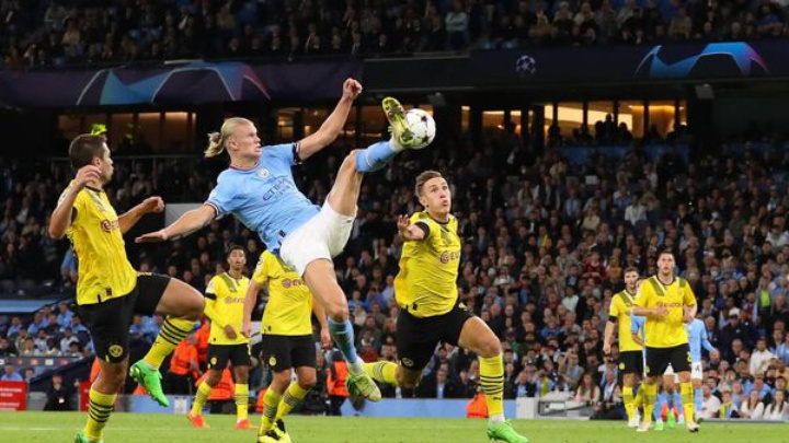 Erling Haaland shines for Manchester City in their victory over Borussia Dortmund in the UEFA Champions League 2022.