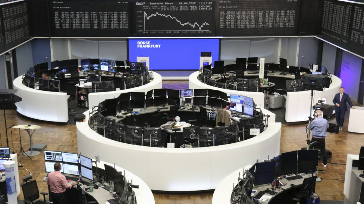 The German share price index DAX graph is pictured at the stock exchange in Frankfurt, Germany, September 14, 2022. REUTERS/Staff