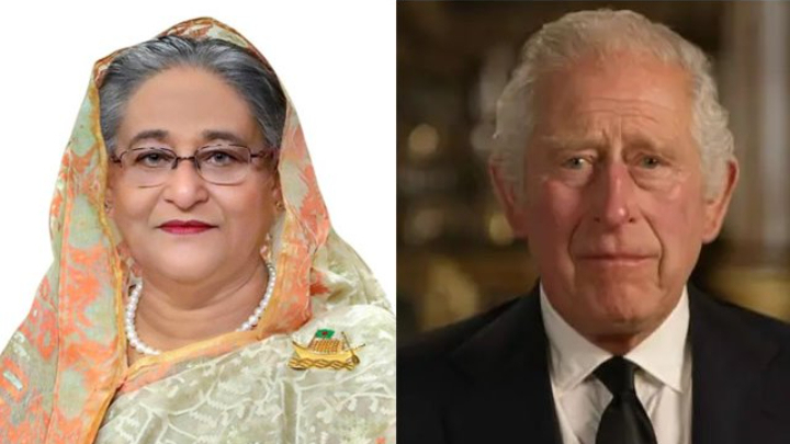 King Charles III calls Prime Minister Sheikh Hasina from the Buckingham Palace 