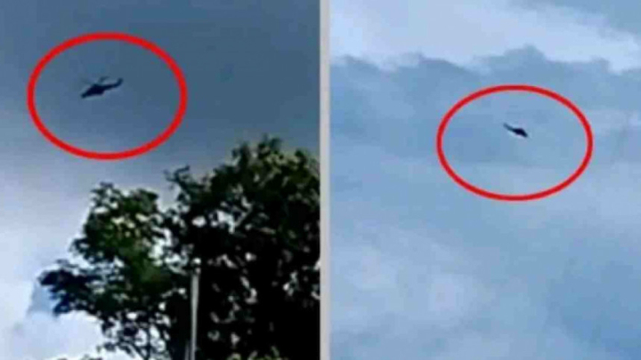 Aircrafts of Myanmar seen inside Bangladeshi airspace. Photo: Collected