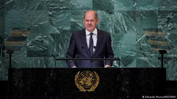 German Chancellor Olaf Scholz calls Russia's invasion 'imperialism' at 77th UNGA