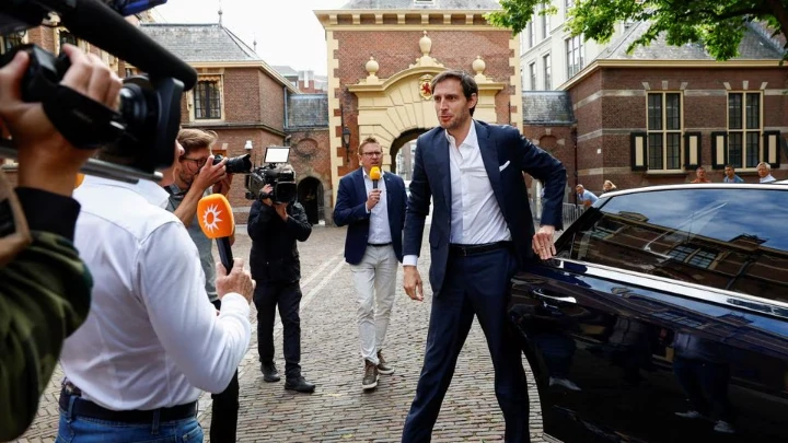 Wopke Hoekstra, Dutch Minister of Foreign Affairs, Deputy Prime Minister arrives at the Binnenhof for the Council of Ministers in The Hague, Netherlands July 14, 2023. REUTERS/Piroschka van de Wouw/File Photo 