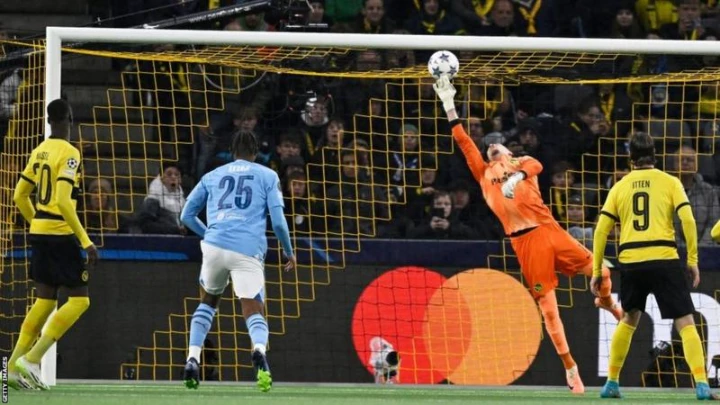 Switzerland defender Manuel Akanji scored on home soil for Manchester City after Anthony Racioppi denied Ruben Dias