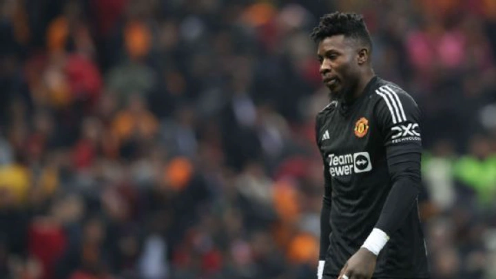 André Onana's pair of clangers gifted Galatasaray a 3-3 draw against Manchester United in the Champions League on Wednesday. EPA/TOLGA BOZOGLU