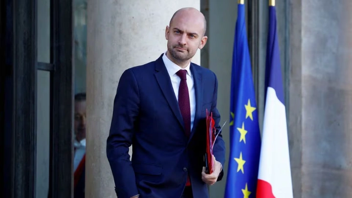 French Junior Minister for Digital Affairs Jean-Noel Barrot leaves following the weekly cabinet meeting at the Elysee Palace in Paris, France, November 22, 2023. REUTERS/Sarah Meyssonnier/File Photo