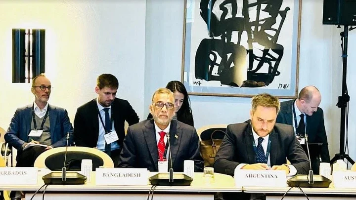 Environment, Forest and Climate Change Minister Md. Shahab Uddin at the first Copenhagen Climate Ministerial Meeting, held at Eigtveds Pakhus in Copenhagen, Denmark. BSS