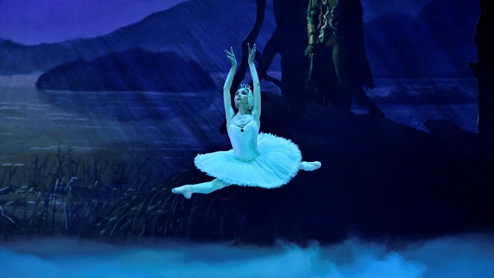 Ganna Muromtseva, 29, a professional ballerina from Ukraine who fled her country after Russia’s invasion, performs during a semi-open dress rehearsal for the Swan Lake ballet at the Hungarian State Opera in Budapest, Hungary, March 16, 2023. Muromtseva left Ukraine with just a bag when she was at the peak of her career at the National Opera of Ukraine, and after a year of trying to survive from one day to another and rebuilding herself as a dancer physically and mentally, she is now back at the 
