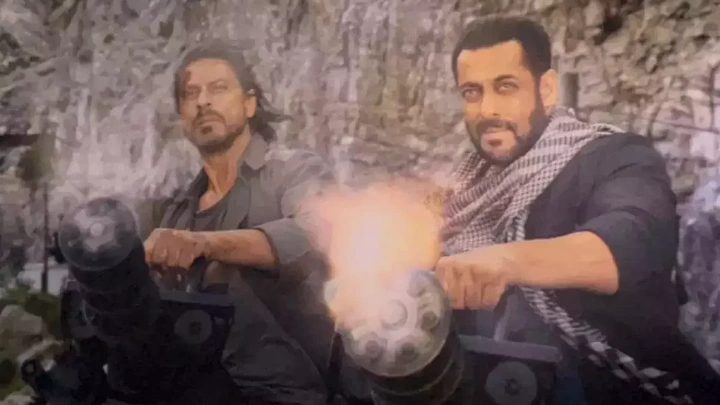 Salman and SRK in "Pathaan". Photo: Collected
