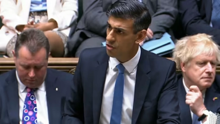 Prime Minister Rishi Sunak supports British new oil and gas exploration