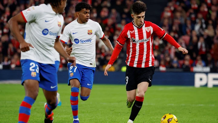 Champions Barcelona were left frustrated as they squandered a chance to close the gap with LaLiga leaders Real Madrid after being held to a lacklustre 0-0 draw at Athletic Club on Sunday.