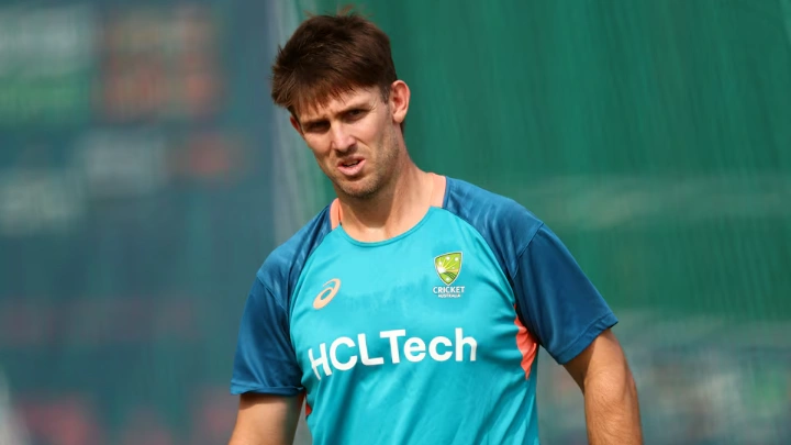 Cricket - ICC Cricket World Cup 2023 - Final - Australia Practice - Narendra Modi Stadium, Ahmedabad, India - November 18, 2023 Australia's Mitchell Marsh during practice REUTERS/Andrew Boyers/File Photo