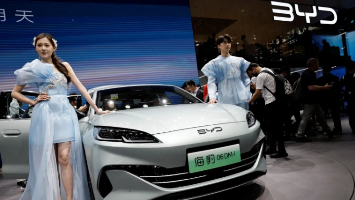 A price war and slowing demand for electric vehicles in China hit BYD's results