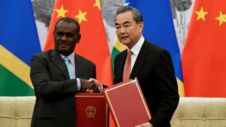 Mr Manele signed a deal with China in 2019 when he was foreign minister