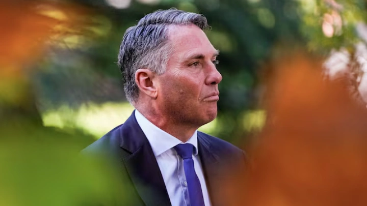 Australia's Deputy Prime Minister and Defence Minister Richard Marles looks on ahead of the Australia and South Korea Foreign and Defence Ministers' meeting in Melbourne, Australia, May 1, 2024. REUTERS/Asanka Brendon Ratnayake/File Photo