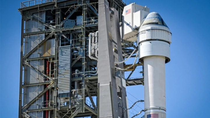 File photo of the United Launch Alliance (ULA) Atlas V rocket sits at Space Launch Complex 41 at Cape Canaveral Space Force Station at Kennedy Space Center, Florida. AFP Photo